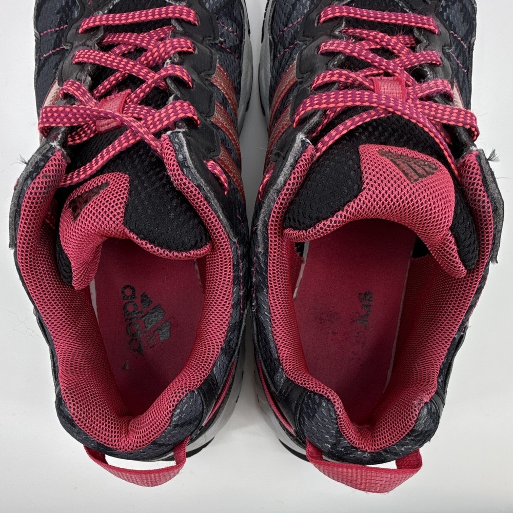 adidas Thrasher Womens 8.5 Running Shoes Black Pink Breathable Low Top C76331 - Picture 8 of 11